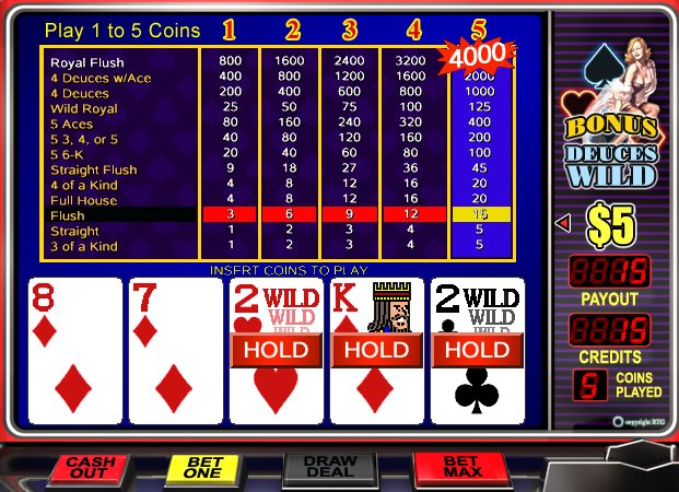 Bonus Deuces Wild - $10 No Deposit Casino Bonus